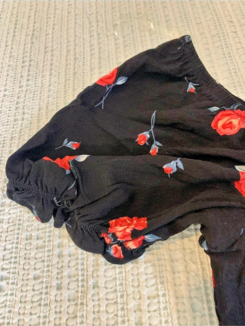 Rewind Floral Maxi-Midi Dress in Black & Red Size Small NWT - Picture 9 of 11